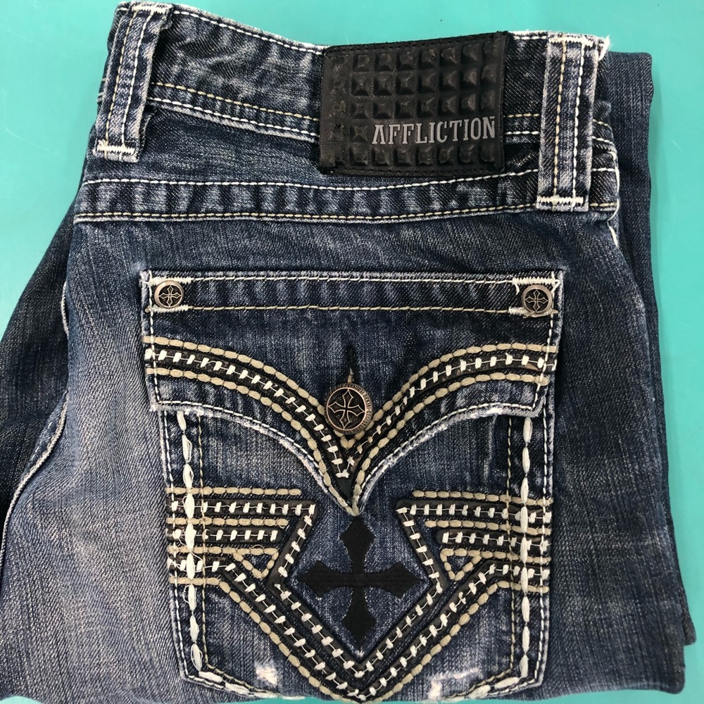 Affliction Jeans size 34-$50 obo